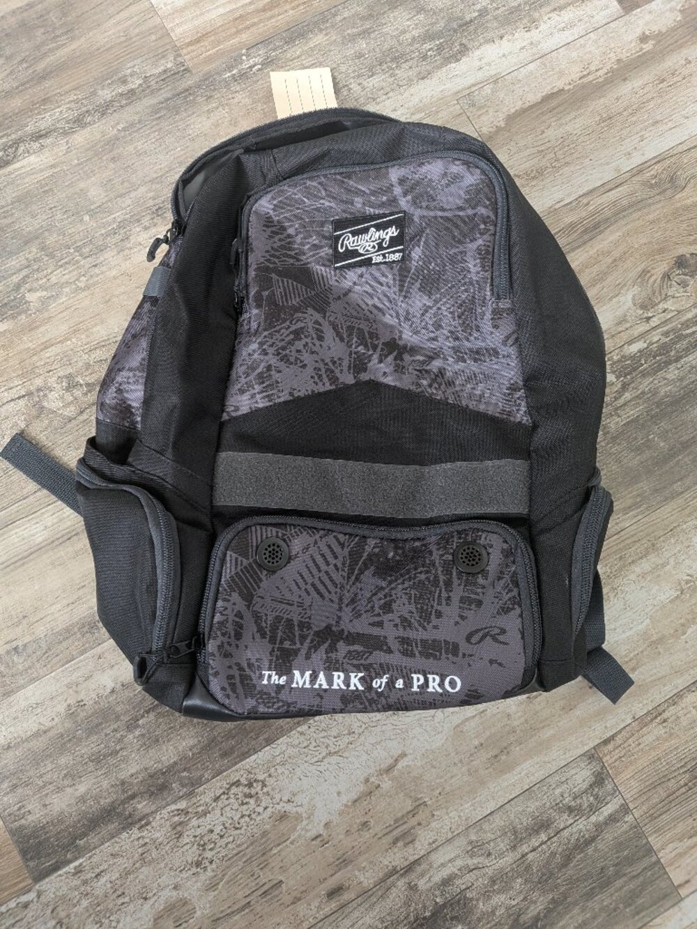 ⚾NWOT Rawlings Gamer Series Baseball & Softball Equipment Backpack - Black Camo⚾